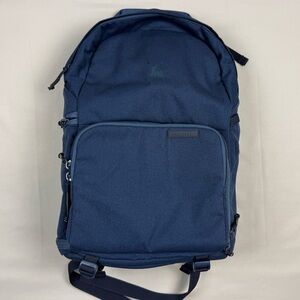 Brevite The Jumper Camera Backpack Navy Blue Laptop Pocket Padded